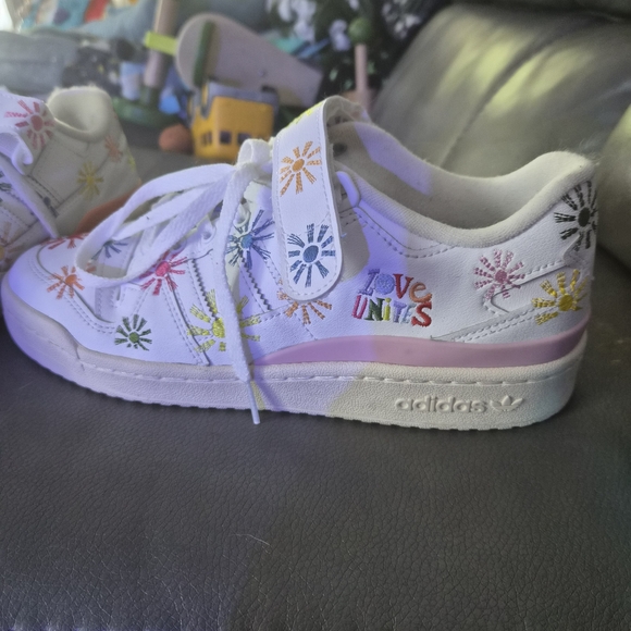 adidas Shoes - Adidas Kids' White Multicolor Sneakers
